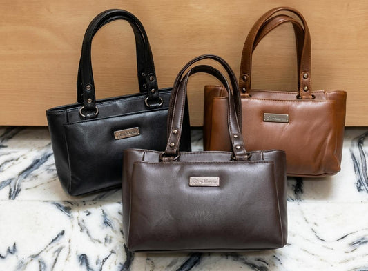 Classic Leather Look Tote Bag Collection | Premium Everyday Shoulder Bags