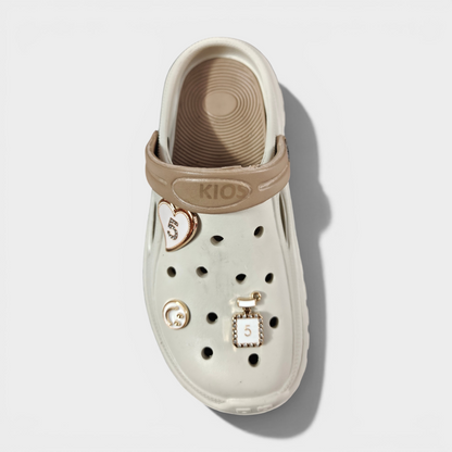 Cute Charm Clogs for Kids – Lightweight Casual Garden Shoes