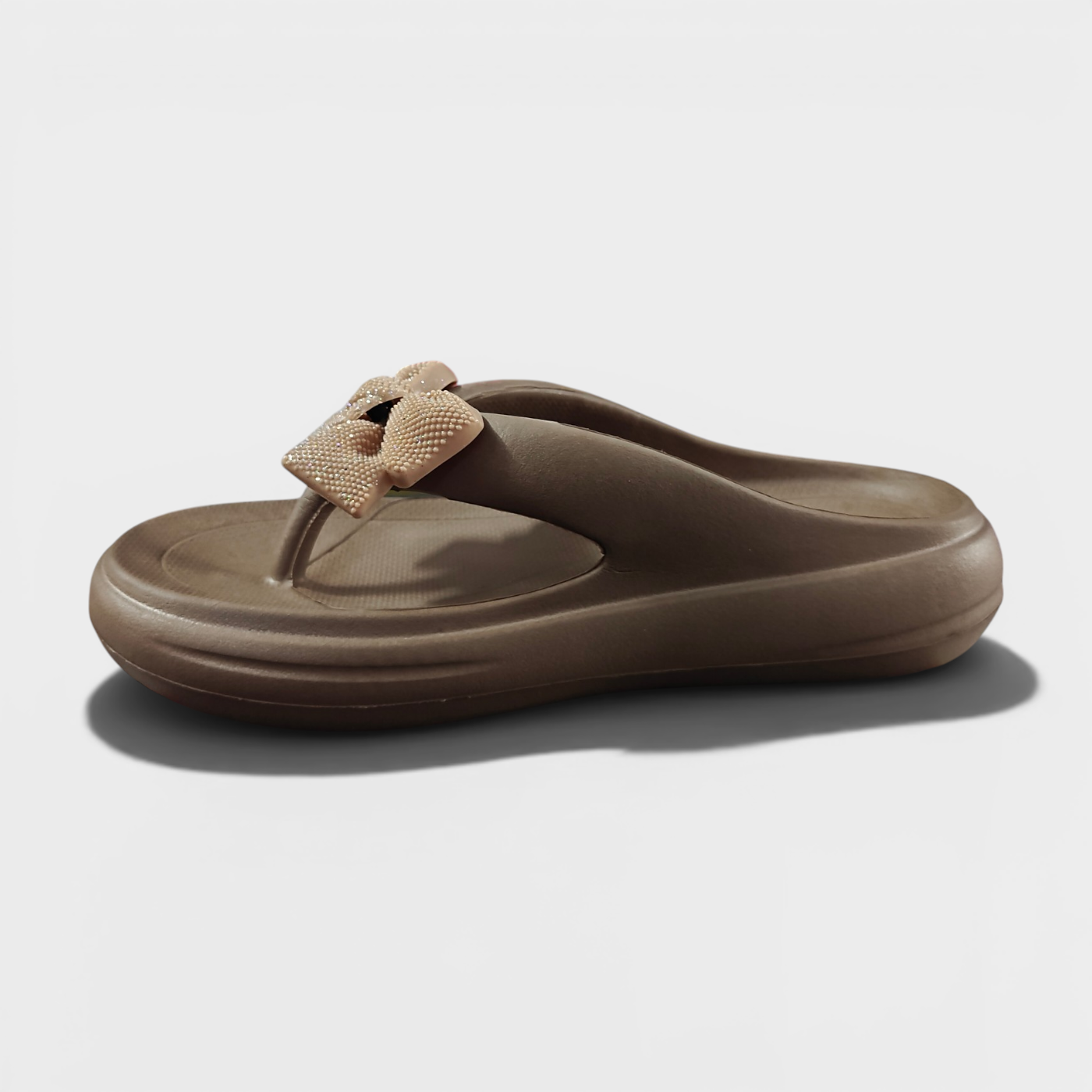 Elegant Bow Comfort Flip Flops – Lightweight Casual Slippers for Women
