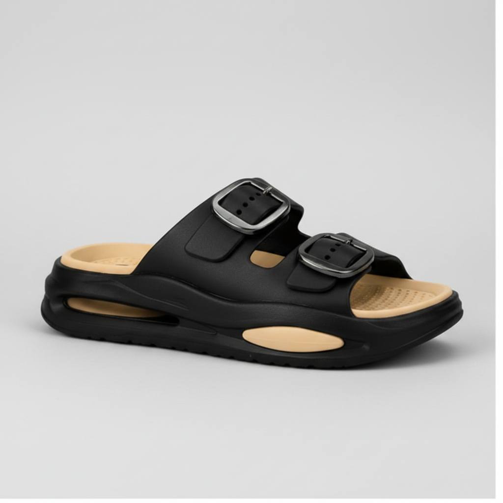 Stylish Dual-Buckle Comfort Sandals