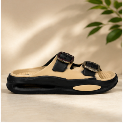 Stylish Dual-Buckle Comfort Sandals