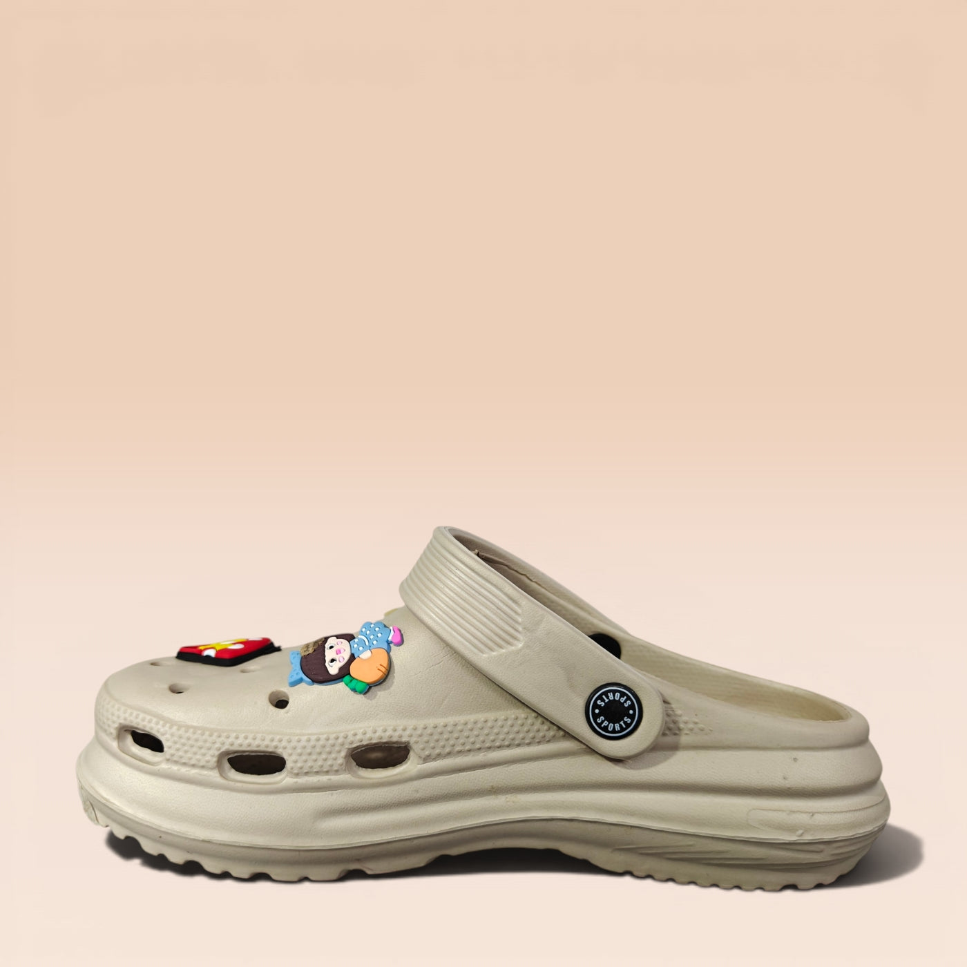 Kids Cartoon Charm Clogs – Lightweight Comfort Slip-On Sandals
