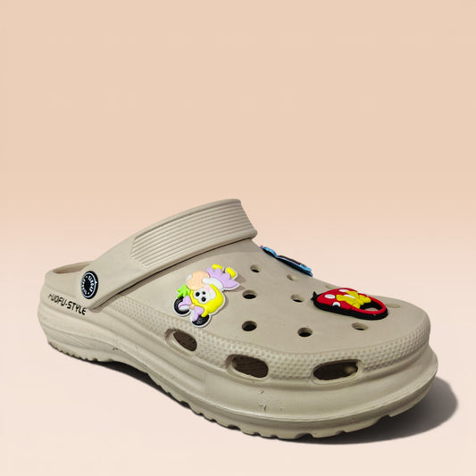 Kids Cartoon Charm Clogs – Lightweight Comfort Slip-On Sandals